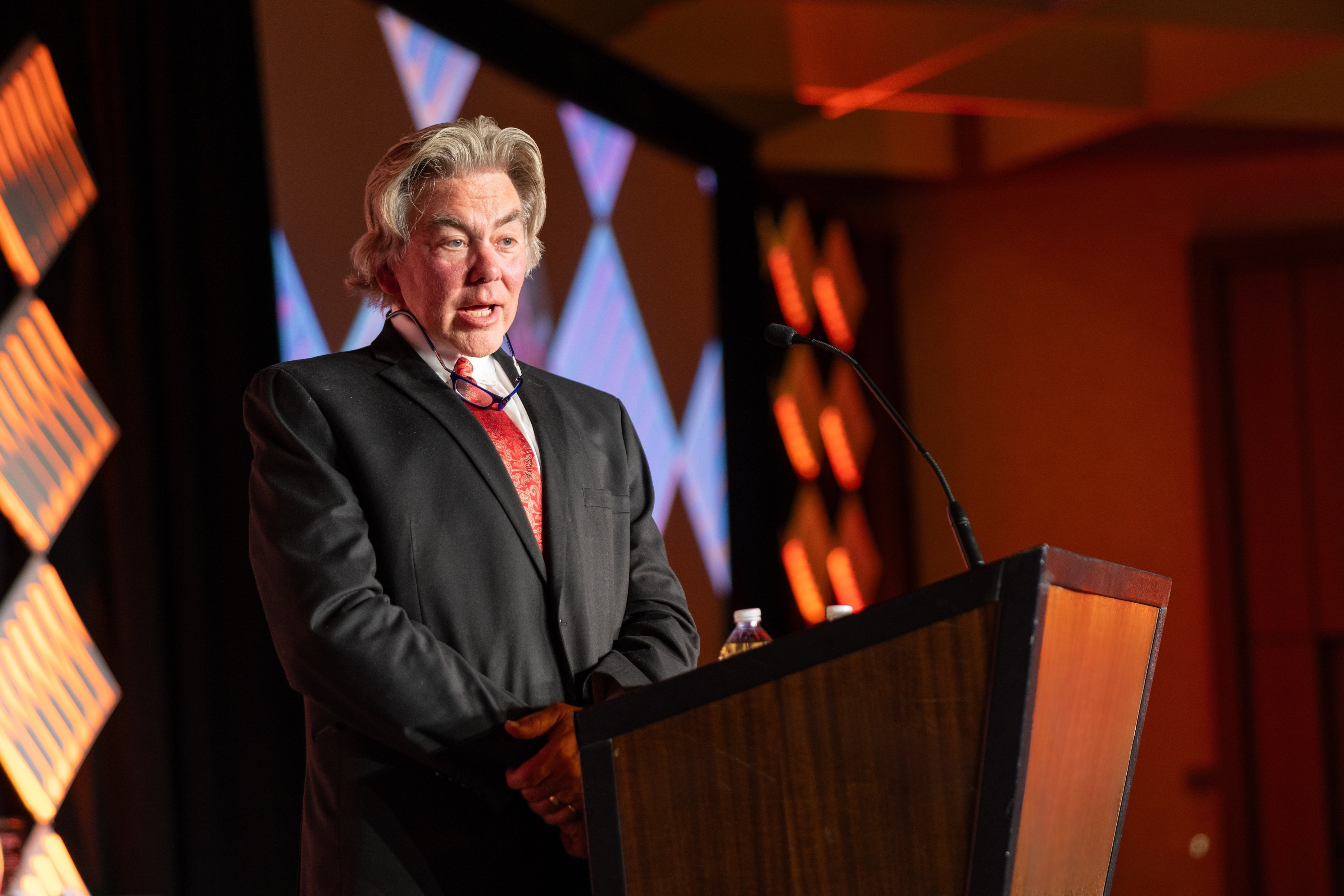 Remarks by Lou Carrier during awards ceremony at podium